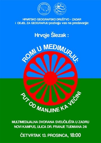 Poziv na predavanje „Romi u Međimurju - od manjine ka većini“